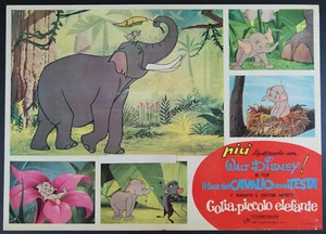 fotobusta cartoon GOLIA PICCOLO ELEFANTE abbinato a IL CASO DEL CAVALLO... 1964 - Picture 1 of 1