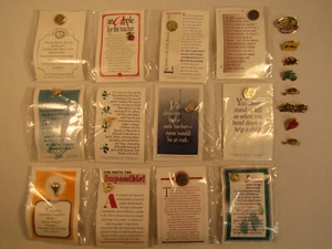 The Master Teacher 1 Dozen Pins W/ Inspirational Sayings Estate Find NEW D1 - Picture 1 of 5