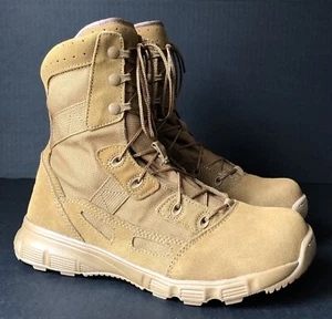 Reebok Men's / Women's Coyote Leather Military Boots Hyper Velocity 8.5 / 10.5 W - Picture 1 of 9