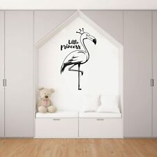 Flamingo Princess Flamingos Animal Wall Art Stickers for Kids Room Home Decals