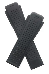 BLACK SILICONE RUBBER STRAP to fit TAG HEUER CONNECTED 46 SMART WATCH SAR8A80