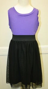 Xhilaration Target Girls Dress Purple Black Netting Skirt Lined New  - Picture 1 of 3