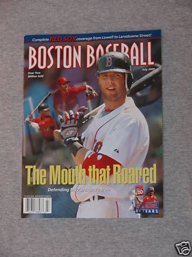 July  2009 Fenway Park Boston Baseball Red Sox Program Scorecard Pedroia - Image 1 of 1