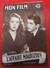 1954 "MON FILM" Revue n°418 / L'affaire Maurizius, Daniel Gélin, E Rossi-Drago