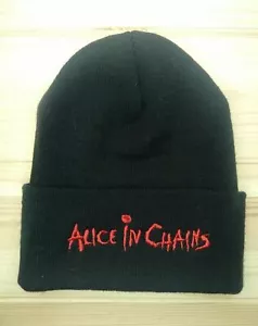 Alice in Chains BEANIE HAT Embroidered 90s Metal Hard Rock Tool Pantera Nirvana - Picture 1 of 2