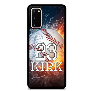 Baseball personalisierte Hülle benutzerdefinierte Namenshülle für Samsung Galaxy S23 Ultra S22+ - Bild 1 von 6