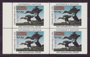 AZ3Gc   Arizona  State Duck Stamp  Governor Ed. Contingency BLOCK   #AZ3GcB0 DSS - Picture 1 of 1