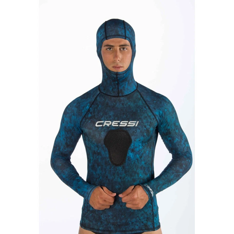 CRESSI-SUB Cressi Blue Hunter Hooded Rashguard - EXCLUSIVE