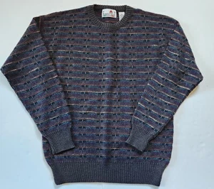 Vintage Florence Tricot Cosby Style Sweater Wool Blend Stripe Size Medium - Picture 1 of 5