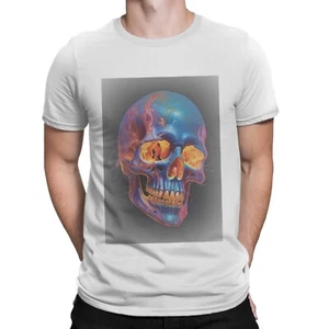 Skull Fire T-Shirt Music DJ Muso Rave Club Audio Gift Mens Top Tee T Shirt - Picture 1 of 2