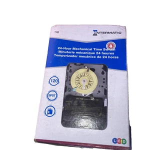 Interruptor de tiempo mecánico SPST Intermatic serie T101 40 amperios 120 voltios 24 horas 60 Hz - Imagen 1 de 2