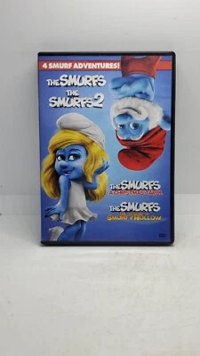 The Smurfs 1 and 2, A Christmas Carol, Smurfy Hollow (DVD, 4-film) - Image 1 of 3