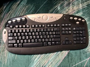 LOGITECH black cordless Y-RJ20 As Is Not Tested No Receiver no battery cover - Picture 1 of 3