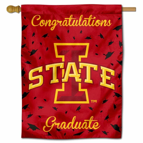 Iowa State University Graduation Gift Decorative Flag Cover