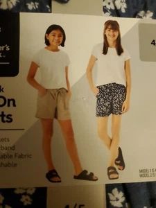 Member's Mark Girl's 2-Pack Elastic Waistband Pull-On Shorts 4/5 - Picture 1 of 3