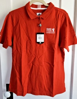 NUEVO CON ETIQUETAS Polo Adidas Juvenil Piq Talla XL Wendy's Championship para niños Cayena/Blanco Foto 1 de 4