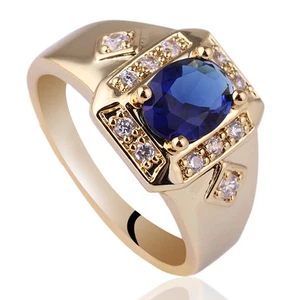 Neu vergoldet 925 Sterling Silber Herren Ring Größe Weihnachtsmann Geschenk - Bild 1 von 9