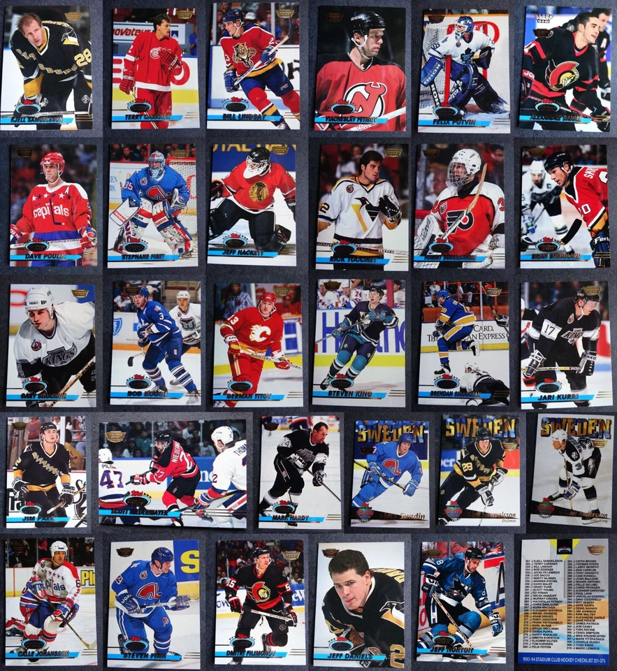 1993-94 Stadium Club Members Only Hockey Card Complete Your Set U Pick 251-500 - Image 1 of 1