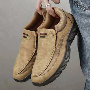 Men Loafers Slip on Casual Shoes Men Comfortable Walking Sneakers Male Footwear - Picture 1 of 27