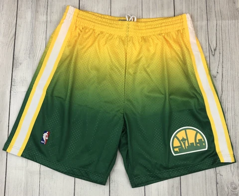 Seattle Sonics Shorts Mitchell & Ness Mens Fadeaway Swingman 1994 2XL NEW Cover