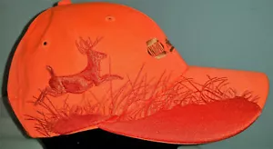 Dri Duck Wildlife Series Deer baseball Hat Cap Blaze Orange Napa Filtration - Picture 1 of 8