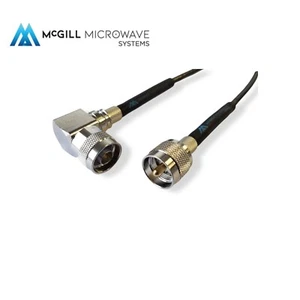 RG58 LSZH N Male Right angle to UHF male PL259 Coax LOWEST LOSS DOUBLE SHIELDED - Picture 1 of 3