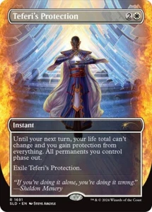 1X NM Teferi's Protection Borderless Secret Lair: Sheldon's Spellbook - Picture 1 of 1