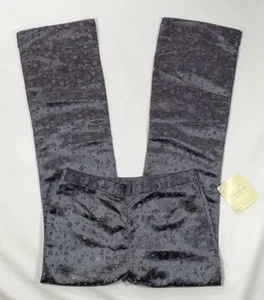NWT Girl's Heirlooms by Polly Flinders Gray Satin Floral Pants-size L (10) - Picture 1 of 3
