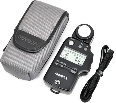 Como Nuevo MINOLTA AUTO METER IV F Medidor de Luz de Exposición Digital con Estuche, Correa Japón Foto 1 de 4