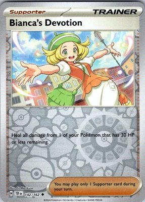 Bianca’s Devotion Reverse Holo 142/162 SV05: Temporal Forces Uncommon - NM - Image 1 of 2