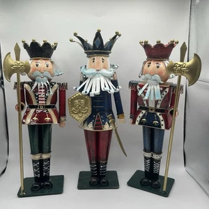Palace Guards Metal Figurines Set of 3 Christmas Decor Home Interiors 2002 - Picture 1 of 9