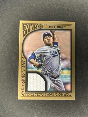 Hyun Jin Ryu 2015 Topps Gypsy Queen Relic SP #GQR-HR #14/25 - Image 1 of 2