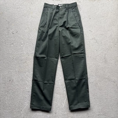 Deadstock Vintage 90s DOCKERS Levi’s Chino Khaki Pants 27x30 Straight Pleated - Image 1 of 4
