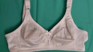 Bali Sz 36B Double Support Tailored Wireless Lace Up Front Bra DF3820 White - Picture 1 of 13