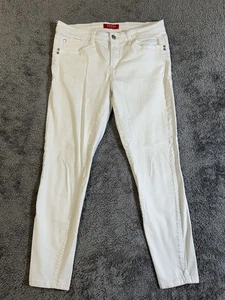 Pantalones de mezclilla para mujer GUESS talla 29 blancos bolsillos tiro alto - Imagen 1 de 10