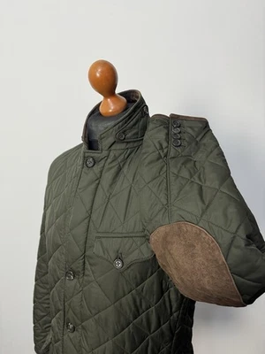 Polo Ralph Lauren men's quilted jacket with elbow patches size L p2p 22,8 - Image 1 of 4