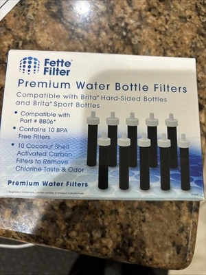 Fette Premium Water Bottle Filters 6 New In Package - Image 1 of 3