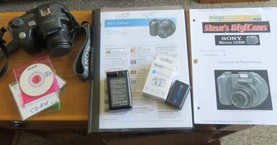 SONY MVC CD500 5MP Digital CD DISK Camera 3x OPTICAL ZOOM, w/Manual & Review - Image 1 of 4