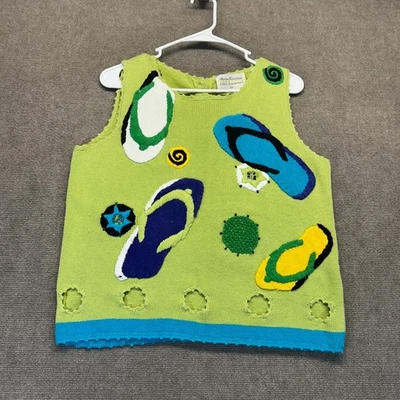 Marisa Christina Lisa Nichols Vintage Knit Beach Top Womens M Sleeveless Sweater - Image 1 of 4