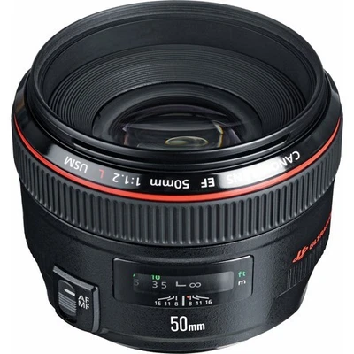 (Open Box) Canon EF 50mm F/1.2L USM Prime Lens - Image 1 of 4