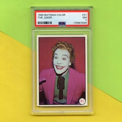 Original 1966 Topps Batman Bat Laffs Trading Card #41 PSA 7 - Image 1 of 3