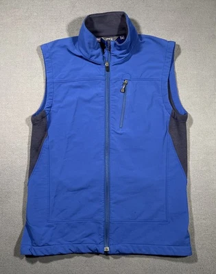 Ibex Climawool Merino Vest Full Zip Mens Small Blue Hiking Jacket Outdoors *READ - Image 1 of 4