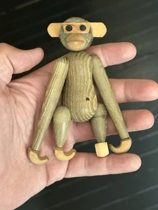 Vintage Danish MCM Wooden Hanging Jointed Monkey Kay Bojesen Style - Picture 1 of 4