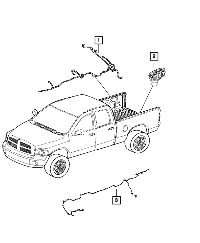 Genuine Mopar Chassis Wiring 68184188AE - Image 1 of 1