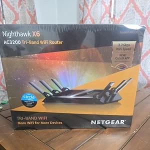 NETGEAR Nighthawk X6 Wi-Fi Router (R8000)-AC3200 Tri-band Wireless**NEW,SEALED** - Afbeelding 1 van 4