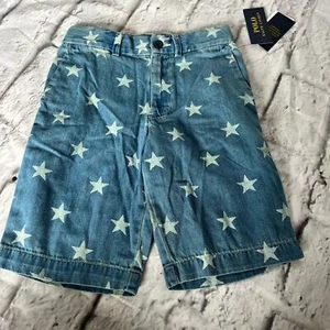 POLO Ralph Lauren boys denim shorts star print new with tags size 8 - Picture 1 of 3