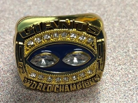 1990 LAWRENCE TAYLOR COMMEMORATIVE CHAMPIONSHIP RING GIANTS SIZE 11 Cover