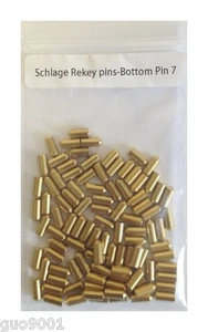 100 piezas Alfileres inferiores Schlage Rekey #7 cerrajero Rekeying Pin Kits llave - Imagen 1 de 1
