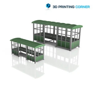 RAILWAY STATION PLATFORM SHELTER 1:43 1:76, 1:148 Scale, O, OO, N gauge Model - Picture 1 of 20