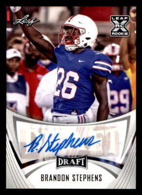 2021 Leaf Draft AUTO #BABS3 Brandon Stephens (ref 225408) - Image 1 of 2